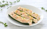 Zucchine ripiene di gamberetti