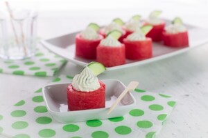 Preparazione Antipasto di anguria e formaggio cremoso - Fase 4