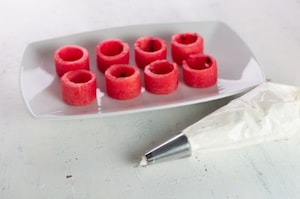 Preparazione Antipasto di anguria e formaggio cremoso - Fase 3