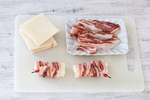 Preparazione Cannoncini di pancarrè alla pancetta - Fase 2