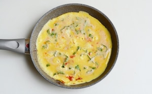 Preparazione Frittata con i pomodori - Fase 2