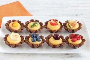 Preparazione Mini cestini di biscotto al cioccolato alla frutta - Fase 2