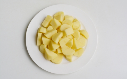 Preparazione Nidi di patate con uova - Fase 1 Preparazione Nidi di patate con uova - Fase 1