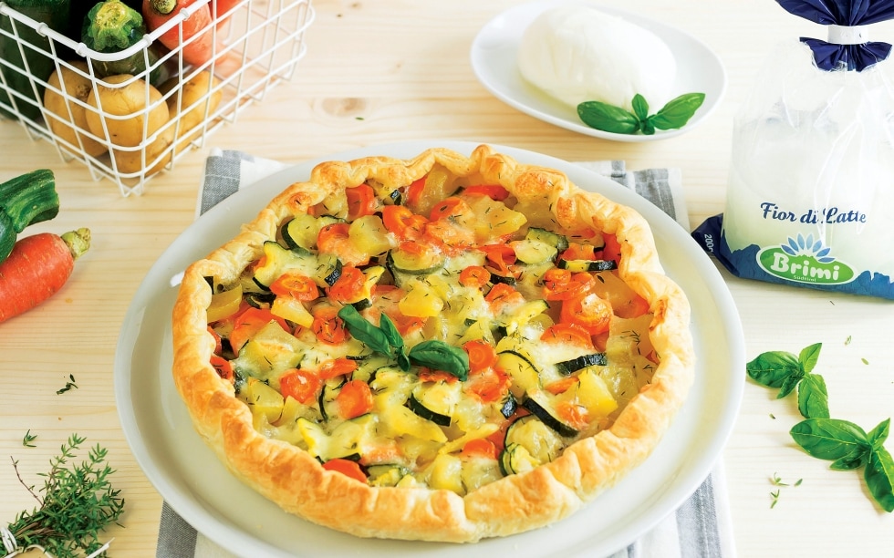 Quiche di verdure e fior di latte ricetta