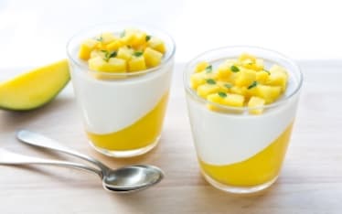Panna cotta al mango