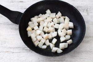 Preparazione Spaghetti al pesto di prezzemolo e halibut - Fase 2