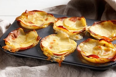 Cestini di patate alla fontina filante