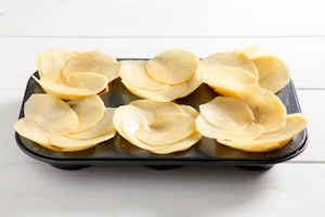 Preparazione Cestini di patate alla fontina filante - Fase 4