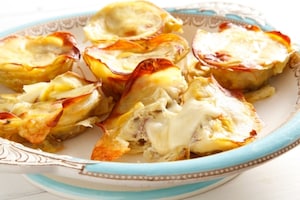 Preparazione Cestini di patate alla fontina filante - Fase 4