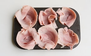 Preparazione Cestini di prosciutto e formaggio - Fase 1