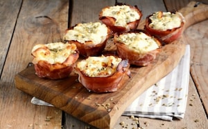 Preparazione Cestini di prosciutto e formaggio - Fase 2