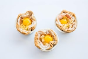 Preparazione Cestini uova e pancetta - Fase 2