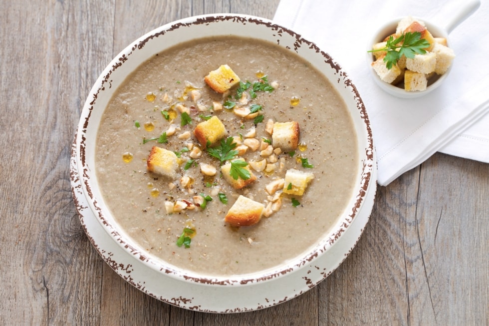 Crema di funghi con il Bimby ricetta