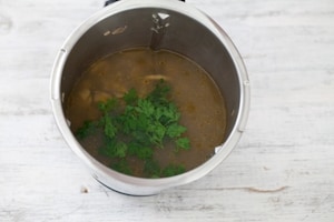Preparazione Crema di funghi con il Bimby - Fase 2