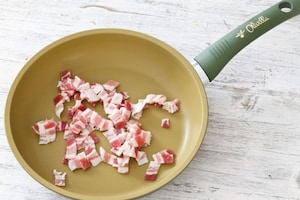 Preparazione Crema di zucca, gnocchi di ricotta, funghi e rigatino croccante - Fase 5