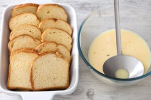 Preparazione French toast al forno - Fase 2