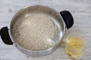 Preparazione Risotto allo champagne - Fase 1