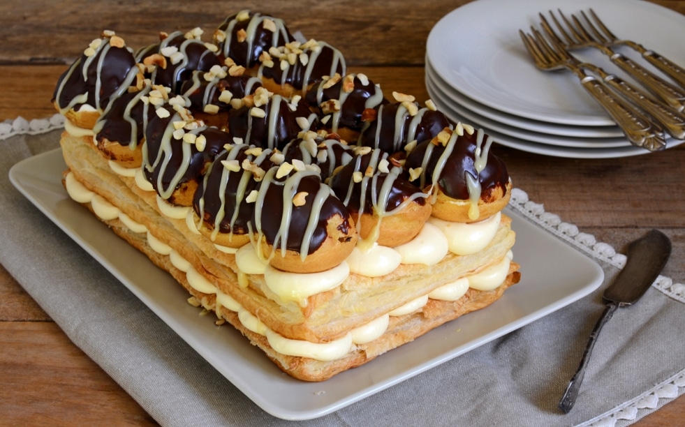 Torta profiteroles ricetta