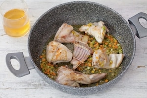 Preparazione Coniglio in umido - Fase 2