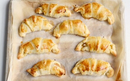 Preparazione Croissant alle mele - Fase 3 Preparazione Croissant alle mele - Fase 3