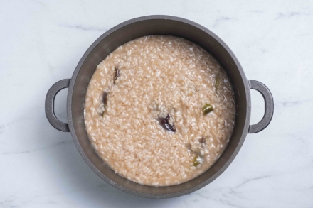 Preparazione Risotto ai fichi - Fase 3 Preparazione Risotto ai fichi - Fase 3