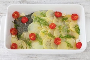 Preparazione Rombo al forno - Fase 2