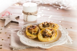 Preparazione Barchette di patate ai funghi  - Fase 3