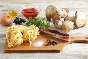 Preparazione Pasta alla boscaiola - Fase 1