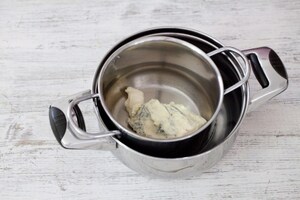 Preparazione Risotto alla zucca con strachitunt e fave di cacao - Fase 2