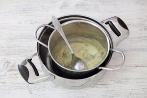 Preparazione Risotto alla zucca con strachitunt e fave di cacao - Fase 5