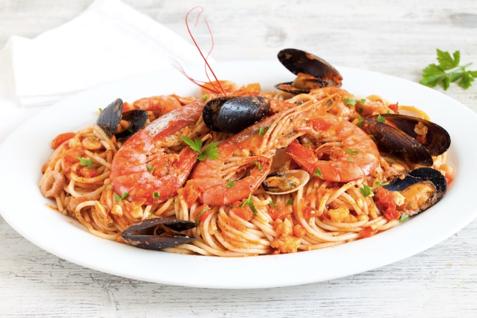 Ricetta Spaghetti allo scoglio - Cucchiaio d'Argento