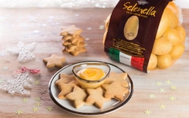 Biscotti alle patate e cannella con crema all'arancia