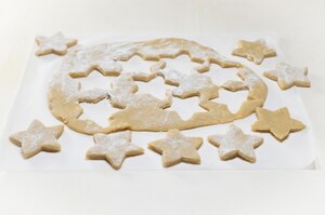 Preparazione Biscotti alle patate e cannella con crema all'arancia - Fase 1