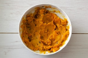 Preparazione Fusillotti con zucca, lenticchie e prosciutto croccante - Fase 3