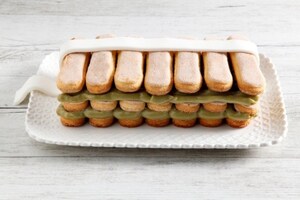 Preparazione Mattonella con crema al pistacchio - Fase 3