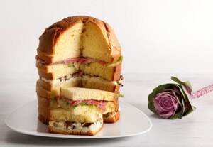 Preparazione Panettone farcito salato con caviale di limone e funghi shiitake - Fase 4