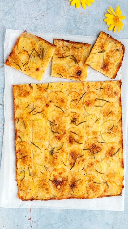 Schiacciata di patate con Grana Padano