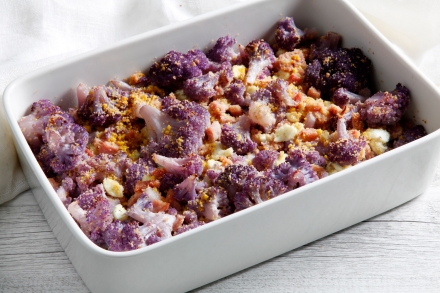 Preparazione Cavolfiore viola al forno - Fase 4 Preparazione Cavolfiore viola al forno - Fase 4