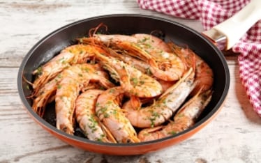 Gamberoni in padella