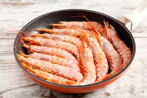 Preparazione Gamberoni in padella - Fase 2