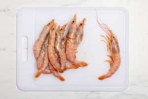 Preparazione Gamberoni in padella - Fase 1