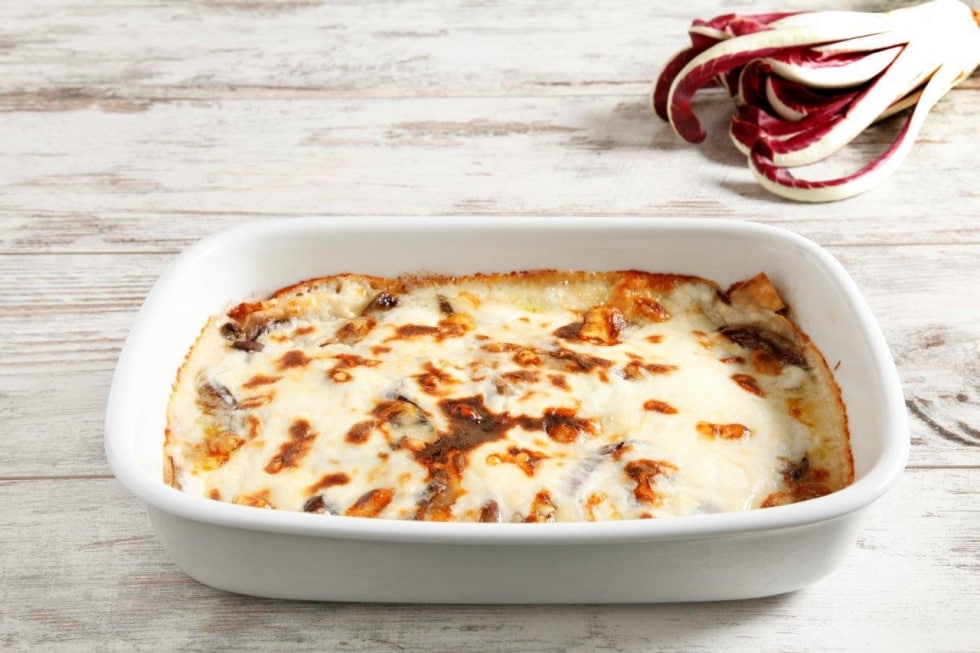 Lasagne al radicchio e fontina ricetta