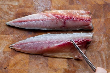 Preparazione Pàche con crema di patate, sgombro e alga wakame - Fase 2 Preparazione Pàche con crema di patate, sgombro e alga wakame - Fase 2