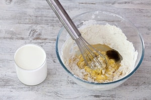 Preparazione Pancake ripieni alla Nutella - Fase 1