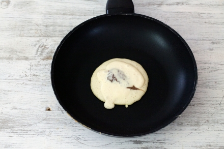 Preparazione Pancake ripieni alla Nutella - Fase 4 Preparazione Pancake ripieni alla Nutella - Fase 4