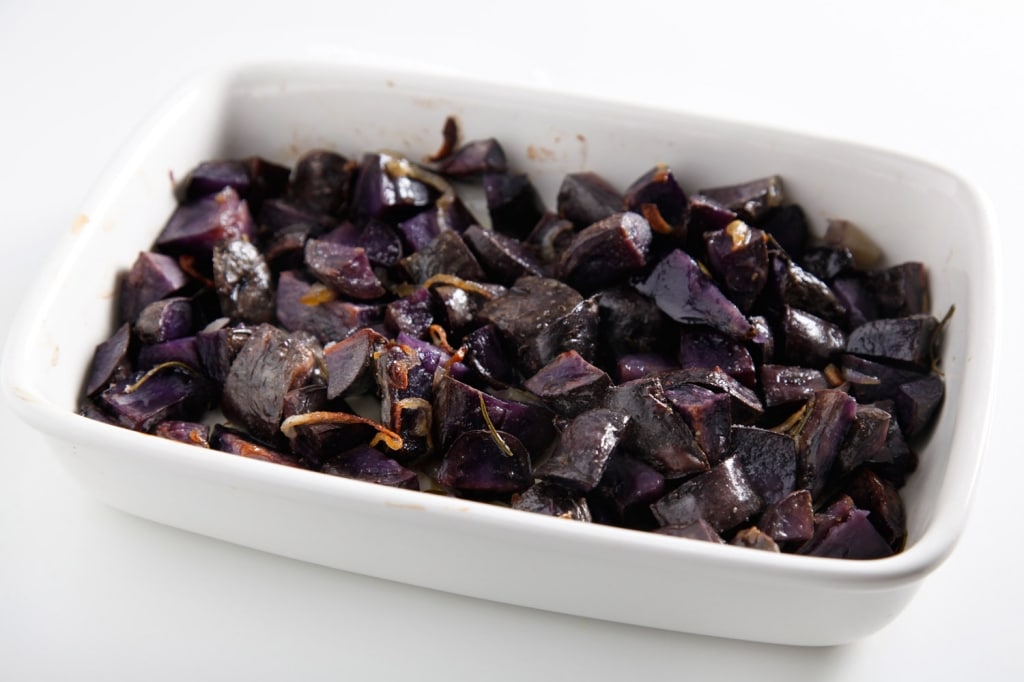 Ricetta Patate viola al forno Cucchiaio d'Argento