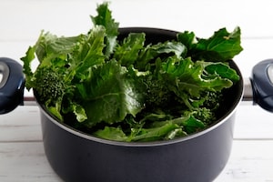 Preparazione Tagliolini cime di rapa e calamari - Fase 1