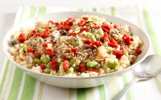 Insalata di edamame e quinoa Insalata di edamame e quinoa
