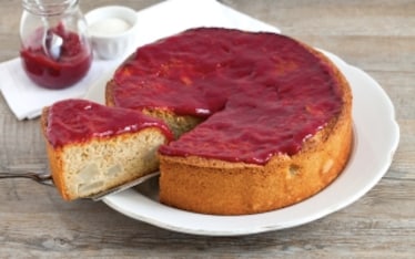 Torta di grano saraceno con le pere