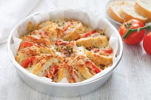 Preparazione Torta di pane, pancetta e formaggi - Fase 3